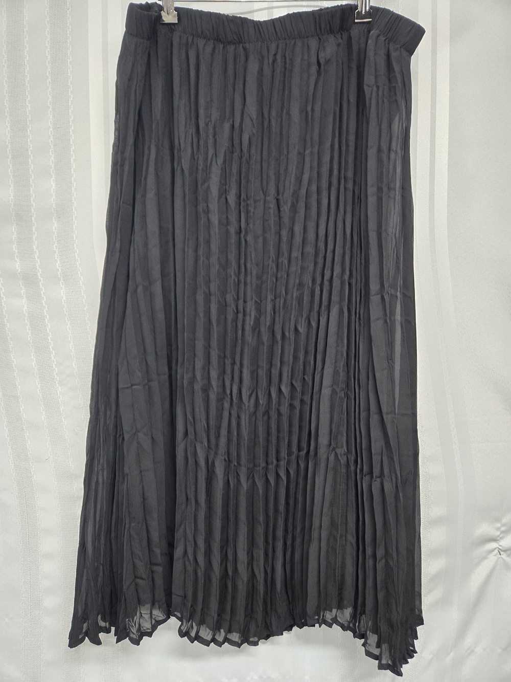 GEORGE Black Pleated Maxi Skirt - Women's PLUS SIZE 2XL /18W/20W